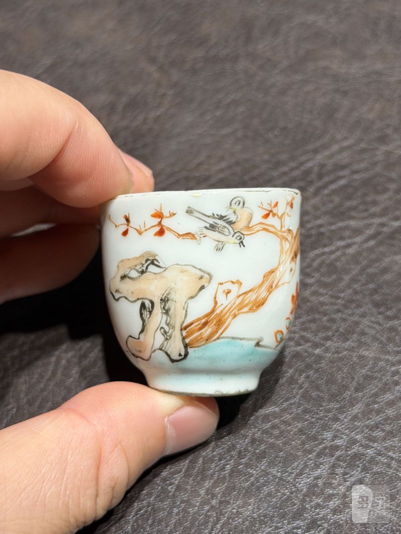 清乾隆 粉彩花鸟纹茶具一套25件 - 图141